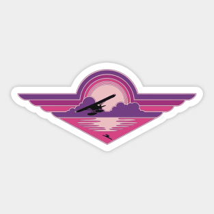 Seaplane Sunrise Sticker